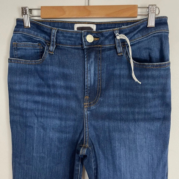 NEW Frame Le Crop Mini Boot Jeans Womens 28 Blue Raw Hem NWOT - Picture 2 of 14